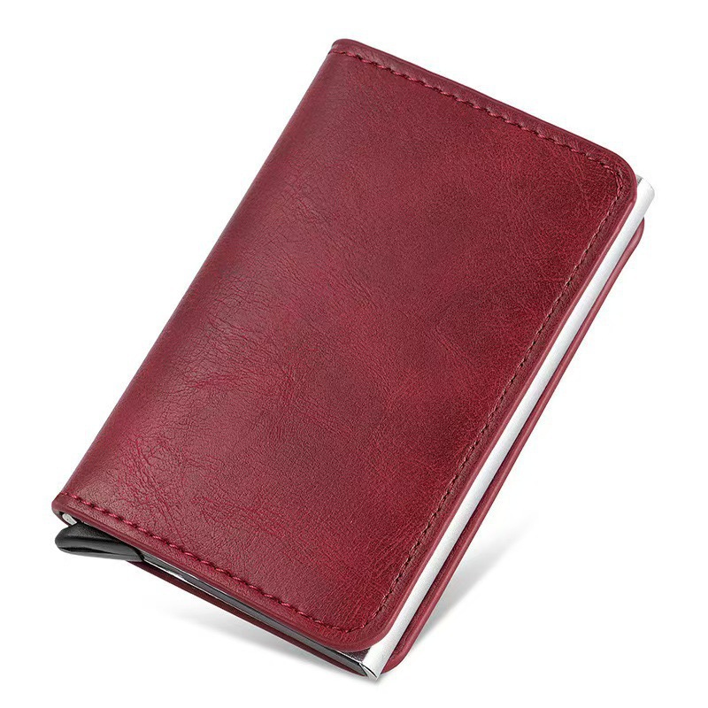 Cartera con Bloqueo RFID para Hombre, Tarjetero para Identificación y Tarjetas de Crédito