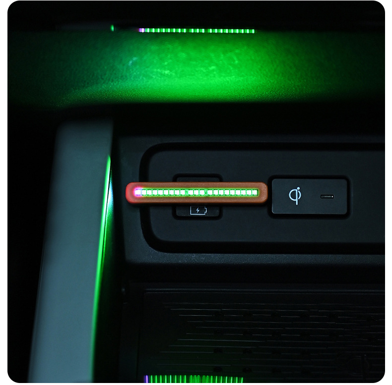 Mobile phone car typec interface ambient light LED no modification required decorative light interior car lighting car sound-activated rhythm light