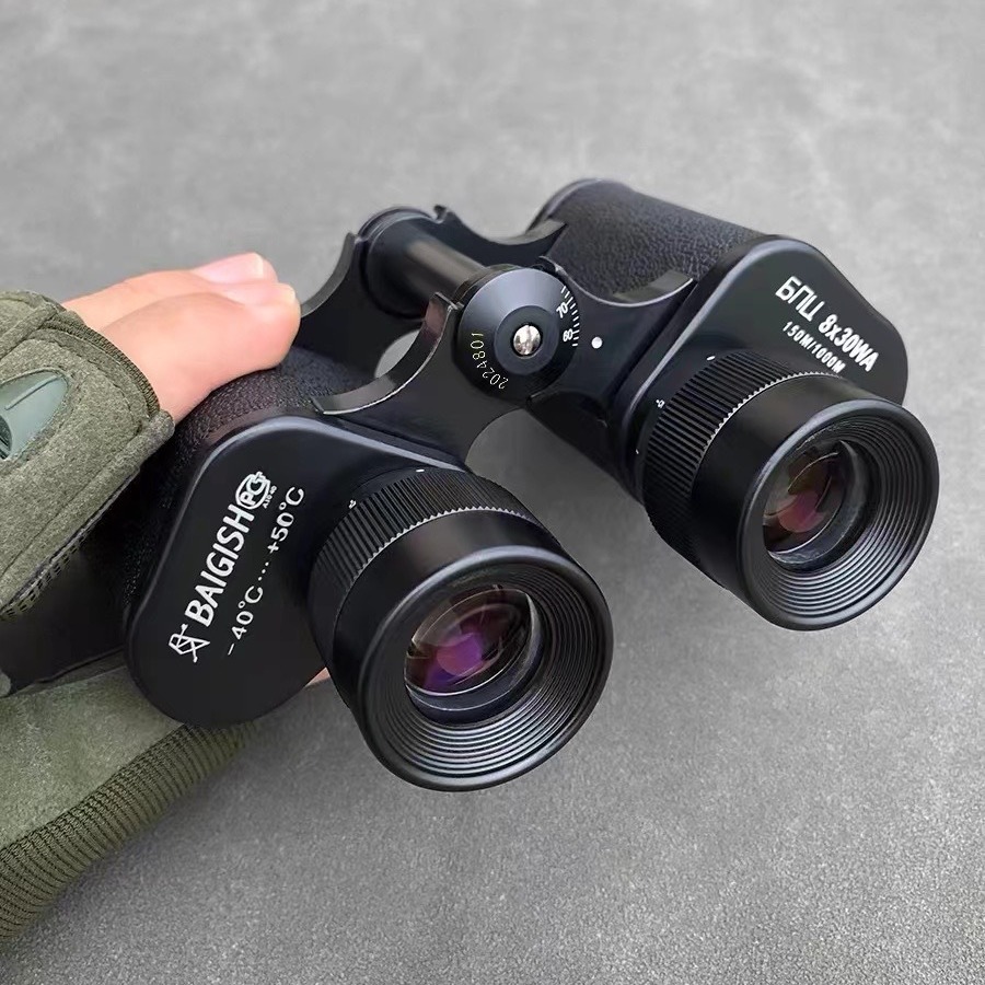 62式源頭廠家前蘇聯830高清夜光可視 高倍雙筒迷彩望遠鏡戶外測距