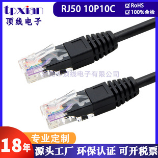 Factory custom RJ50 10P10C cable RJ50 Crystal Head network data cable