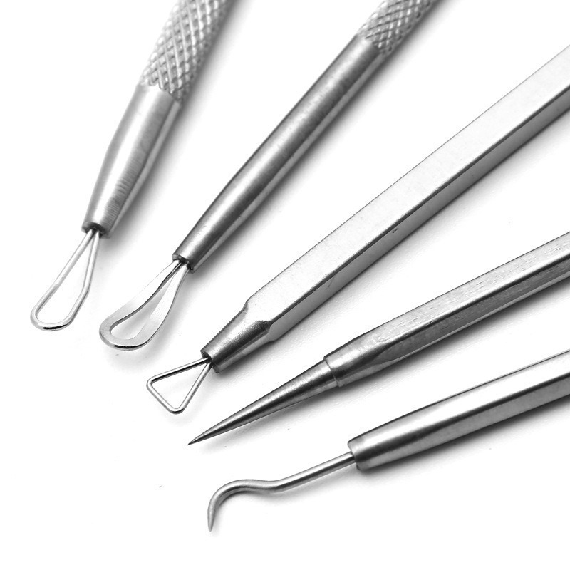 厂家现货不锈钢双头粉刺针痘痘按压棒挤痘去黑头工具暗疮器暗疮针|undefined