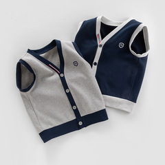 Children's Vests for Spring and Autumn, Unisex Baby Vest, Pure Cotton, Autumn and Winter Children's Warm Vest