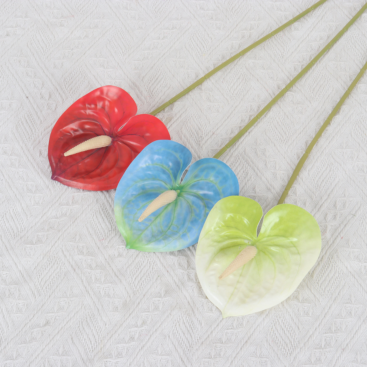 3D Printed Anthurium Flowers, Artificial Flower Arrangements For Home, Wedding Hall, Banquet Decoration, Photography_voghion.com