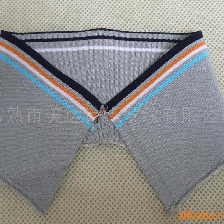 T恤针织罗纹领双面领提花领实用创意休闲服配件创意提花