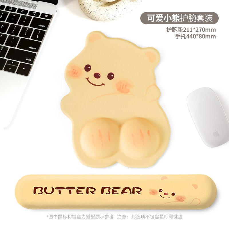 E-deportes oso mouse pad muñeca niñas oficina adorable almohadilla de mesa de alto valor de cara computadora teclado almohadilla muñeca