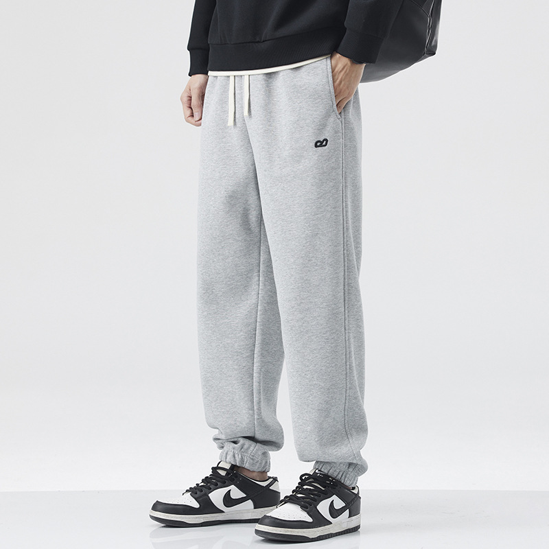 2025 nuevo otoño japonés retro pantalones rectos sueltos zapatos bordados para hombres sueltos versátiles