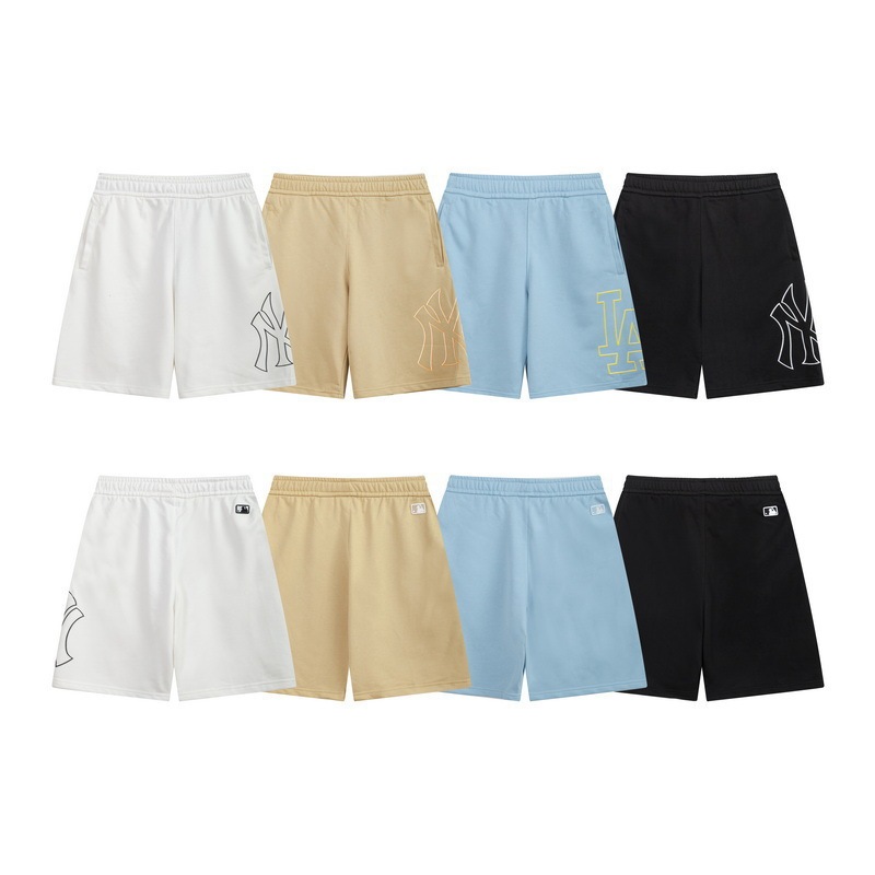 Mlb26 New Summer Style Korean Fashion Brand Ny Hollow Letter Large Logo Casual Loose Shorts for Men and Women Ss