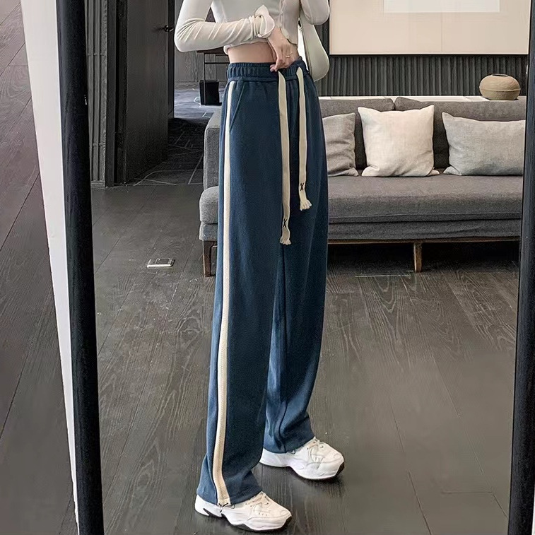 Improved Model, Please See the Actual Product before Placing an Order [Minik] Wide-Leg Sweatpants for Spring & Fall Loose Fit