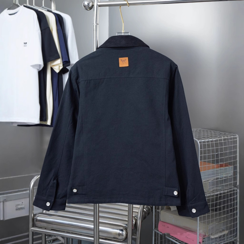 Nanyou 高品質オリジナル標準 2025 早春の新スタイルロバポケット中空刺繍キャンバスワークジャケット男性と女性用|undefined