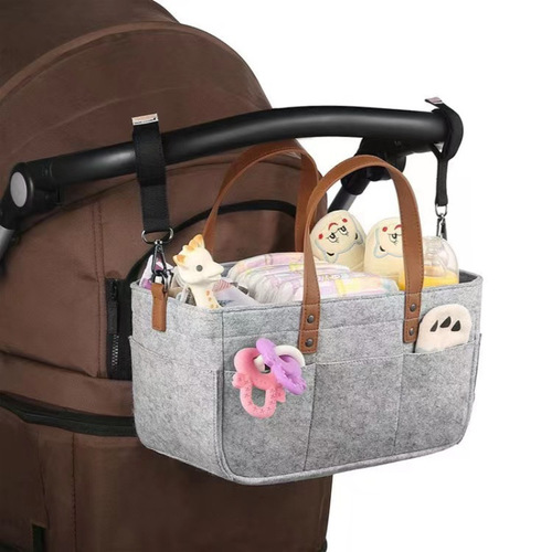 Cross-border felt bag large capacity maternal and infant supplies storage bag travel tote bag felt diaper bag tote bag