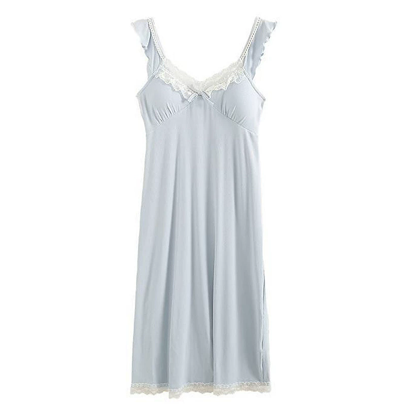 Топ с чашками, летняя пижама, юбка, sexy slip dress, V-образный вырез, интернет-знаменитость, плюс сайз