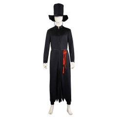猎魔女团K-POP明星cos服沙加恶魔男团黑色恶魔服角色舞台演出C服
