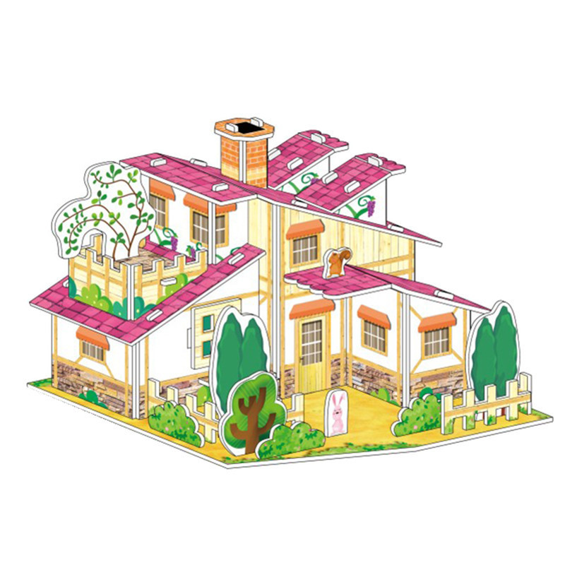 3d立体パズル子供親子玩具建築家手作り益智紙模型プレゼント|undefined