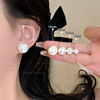Silver needle from pearl, white brand retro advanced earrings, silver 925 sample, high-quality style, french style