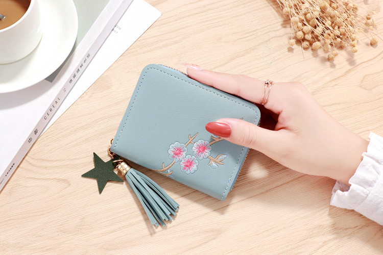 Women's Flower Pu Leather Zipper Coin Purses display picture 2
