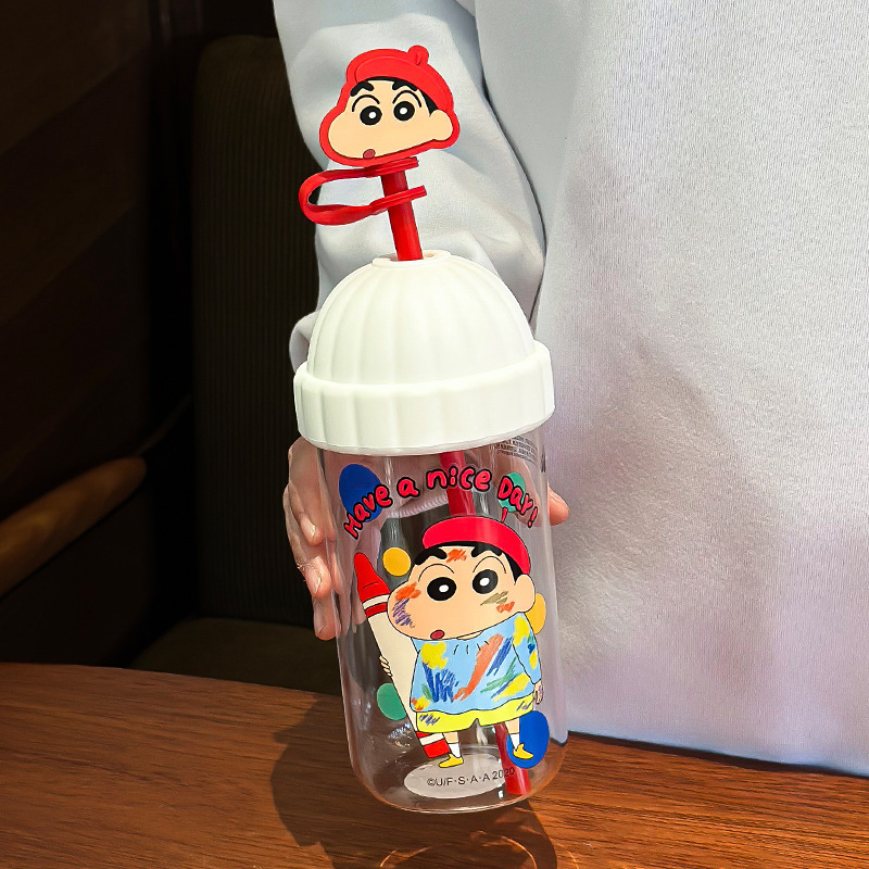 Lápiz pequeño nuevo vasos de vidrio de borosilicona alta mujer 2025 nuevo alto valor facial taza de agua de paja taza de oficina de alta temperatura