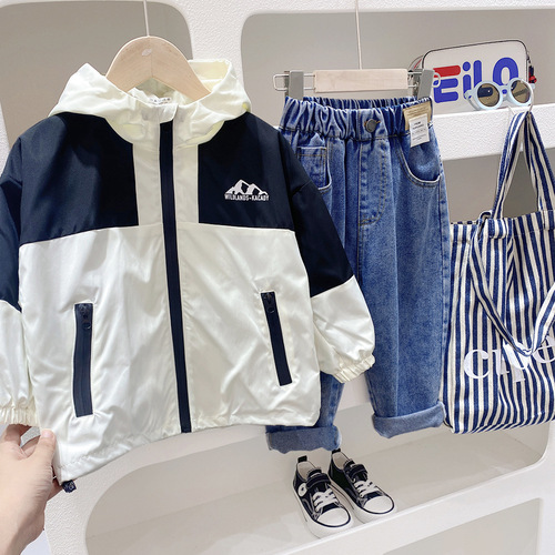  Autumn Children's Clothing Children's Jackets Autumn Boys' Jackets Spring and Autumn Three-in-One Outdoor Camping Autumn Clothing Wholesale