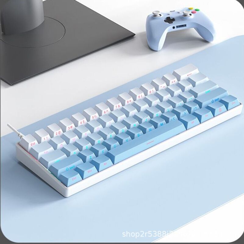 実体工場在庫卸売 61/68キー バックライト付き 有線 メカニカルキーボード 青軸/赤軸 跨境 Amazon|undefined