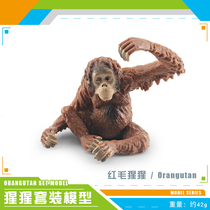 Orangután cognitivo de los niños orangután arena Mesa decoración escritorio adornos estáticos modelo de bosque animal de simulación transfronteriza
