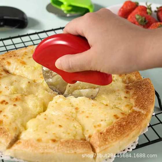 Factory Stainless Steel Pizza Cutter Pizza Cutter Semi-circular Roller Pizza Cutter Hob Cutting Pizza Special Tools