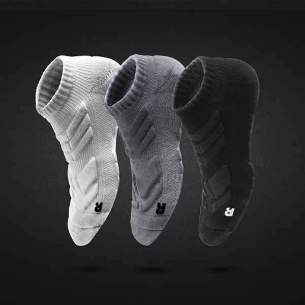 Running Socks Men's Short Socks Professional Sports Marathon Basketball Socks Thickened Towel Bottom Men's Boat Socks Sports Socks