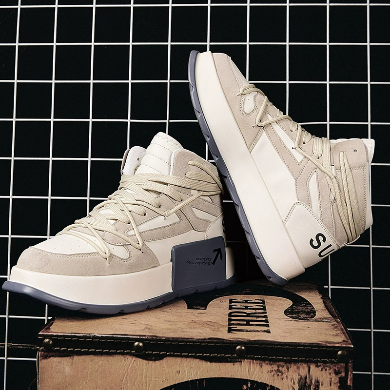 Large size47 осенний и зимний тренд мужская обувь на толстой подошве подростковая мода новый Genuine Leather