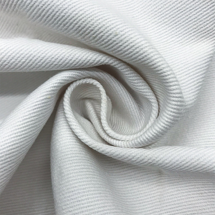 Textiles al por mayor 390gsm sin costura blanco grueso 100% algodón chaqueta de tela blanca