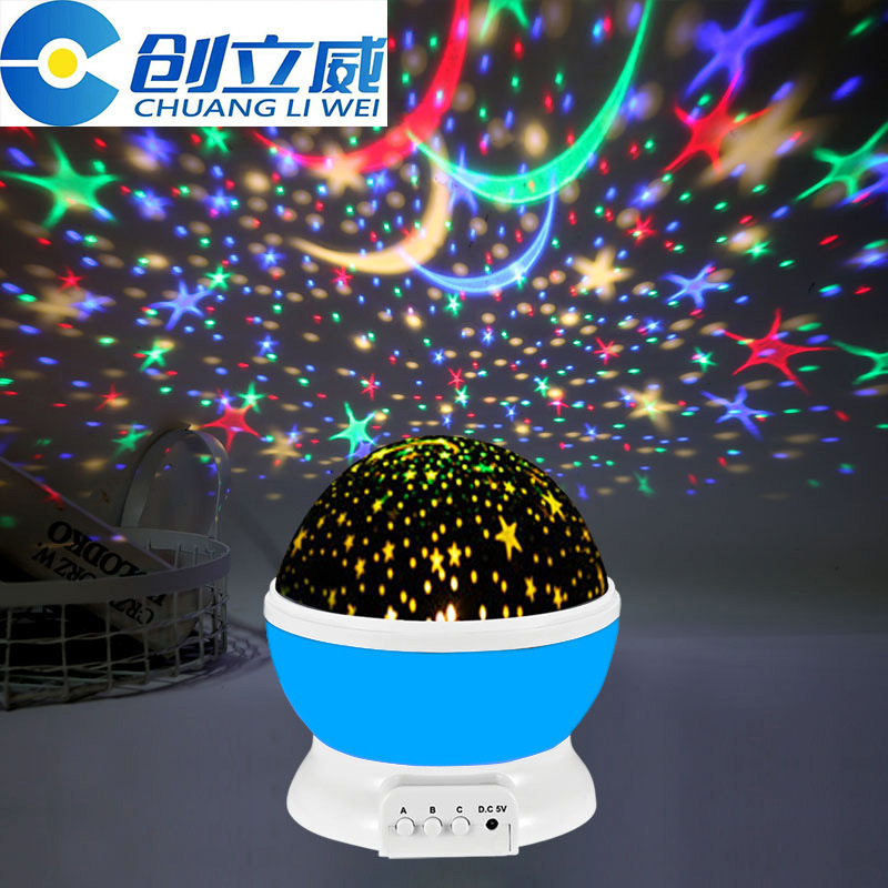 Star Light Rotating Star Light Projection Lamp Children's Creative Star Projector Valentine's Day Atmosphere Gift Projection Lamp