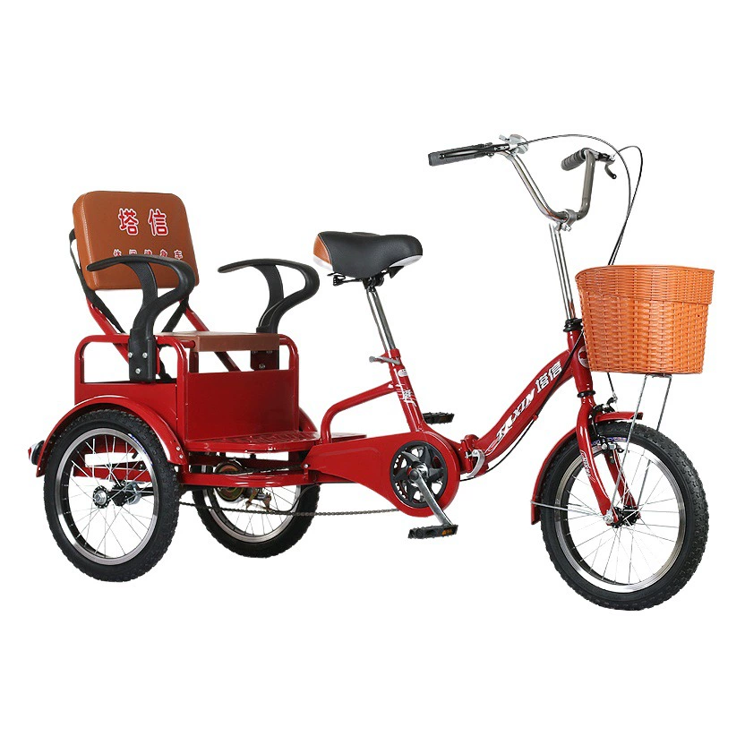 Источник завод прямые волосы пожилой педаль трехколесный велосипед маленький легкий трехколесный велосипед пожилой прогулочный трехколесный велосипед