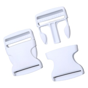 Luggage buckle manufacturers white plastic buckle thickened wear-resistant 2cm white buckle 50mm bag buckle