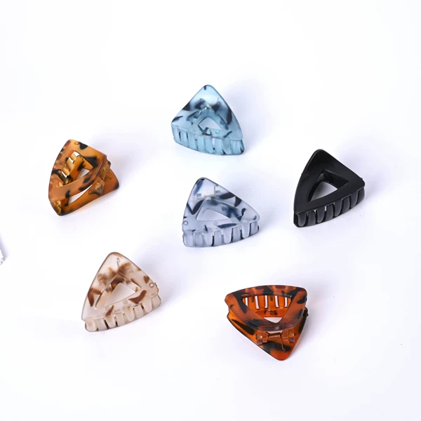 4.5cm triangular matte leopard print [6 bags]