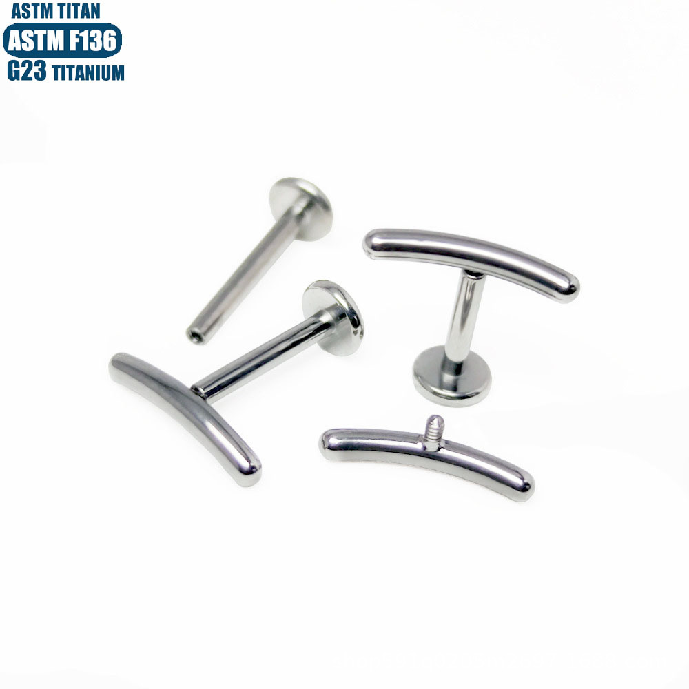 F136 Titanium Alloy Smiley Face Lip Ring 16G Internally Threaded Lip Hoop Cartilage Earring Black detail image 7