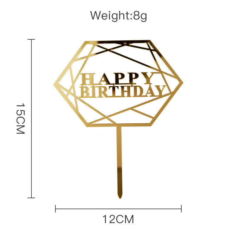 Birthday Letter Arylic Party Cake Decorating Supplies Party Supplies Cake Decorating Supplies 1 Piece display picture 10