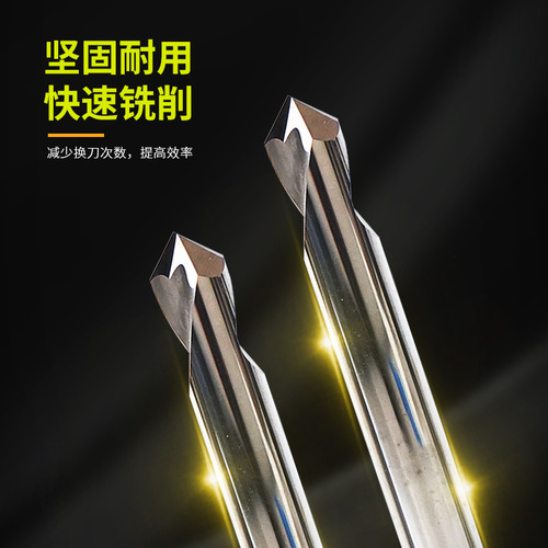 55 degree 2 edge tungsten steel center drill carbide position drill 90 degree aluminum coated extended fixed point drill factory