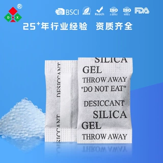 1克小包透明硅胶颗粒干燥剂工业用 新能源储能电子五金防潮干燥剂