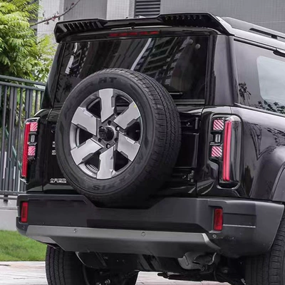 Fixed wind wing rear spoiler sports kit, tailgate