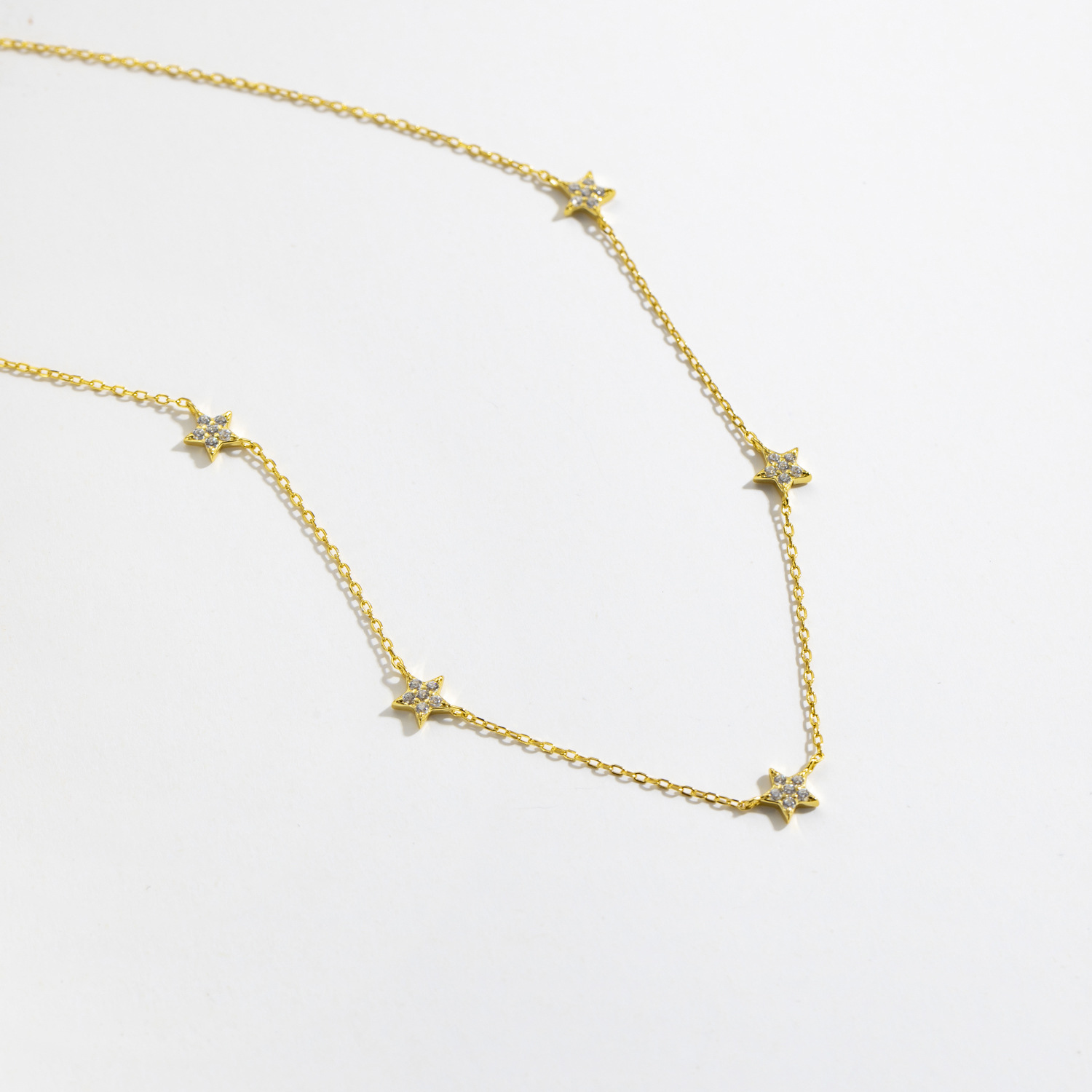 Women's Gender 925 Sterling Silver Star Pendant Necklace