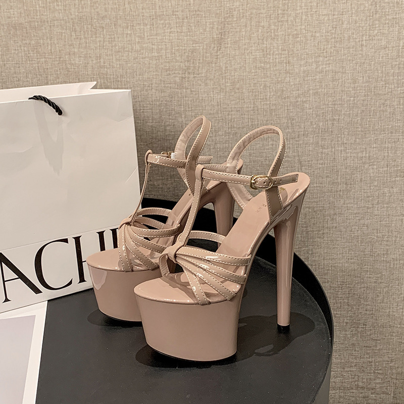 New t Stage Catwalk Model Super High Heels Women's Shoes Dress Shoes 17cm Sky-High Sandals Nightclub Pole Dance New t Stage Catwalk Model Super High Heels Women's Shoes Dress Shoes 17cm Sky-High Sandals Nightclub Pole Dance