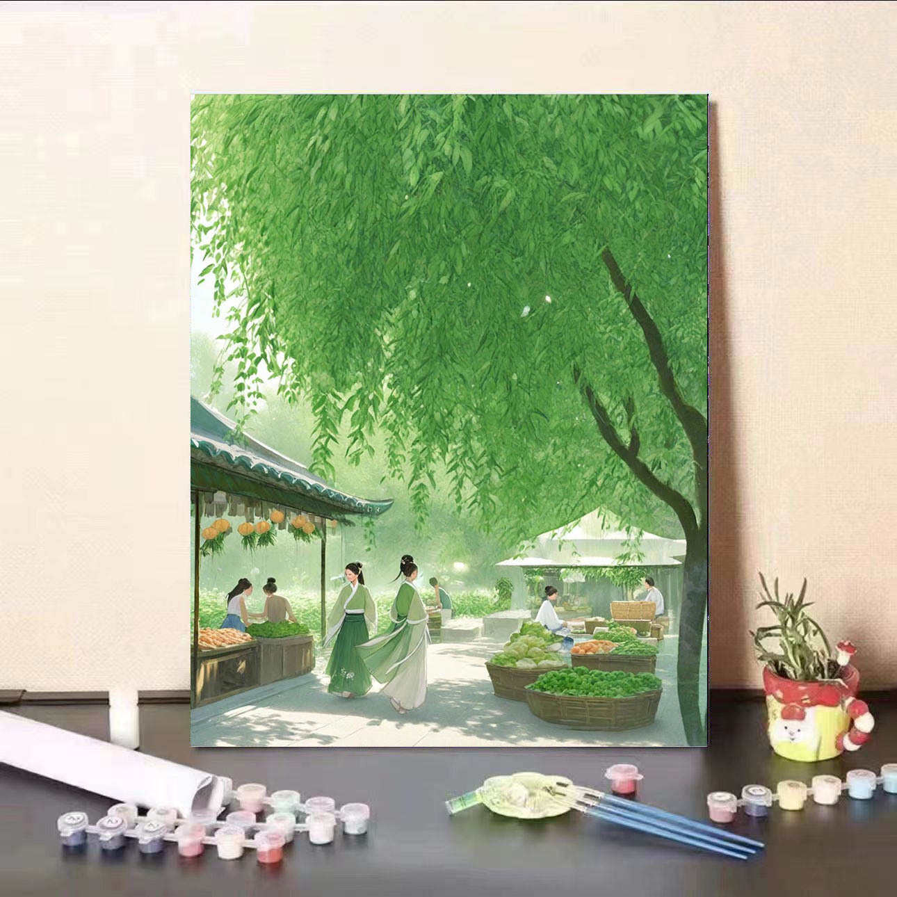 新款春天數字油畫diy手工填色治癒解壓高顏值客廳裝飾畫送禮