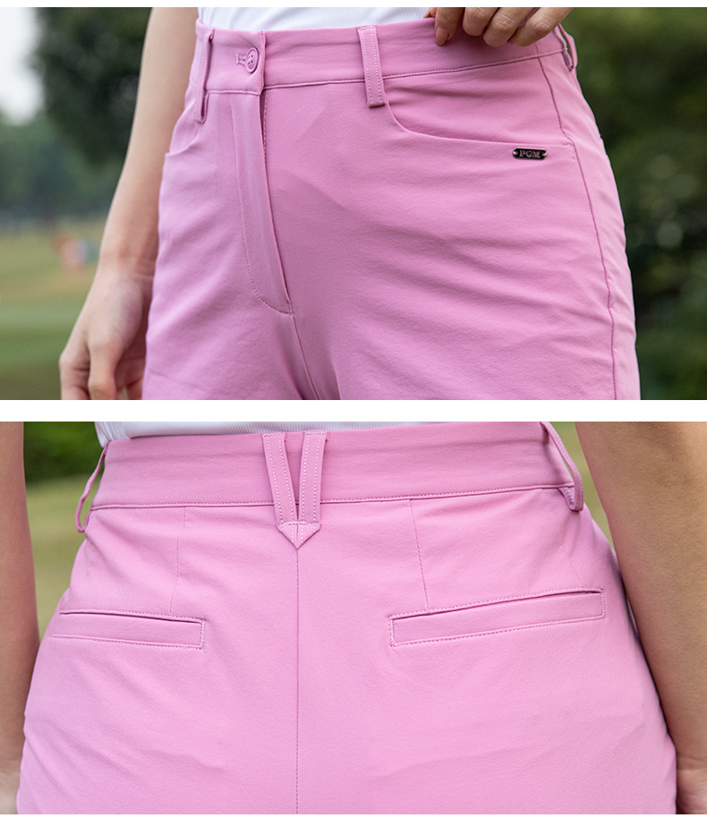 Quần short golf nữ co giãn thoáng khí dáng thể thao — Quần short màu hồng [co giãn và thoải mái/thoáng khí và khô ráo/nâng hông và hông] KUZ204, Quần short màu xanh lam [co giãn và thoải mái/thoáng khí và khô ráo/nâng hông và hông] KUZ204, Quần short trắng [co giãn và thoải mái/thoáng khí và khô ráo/nâng hông và hông] KUZ204 chi tiết 12