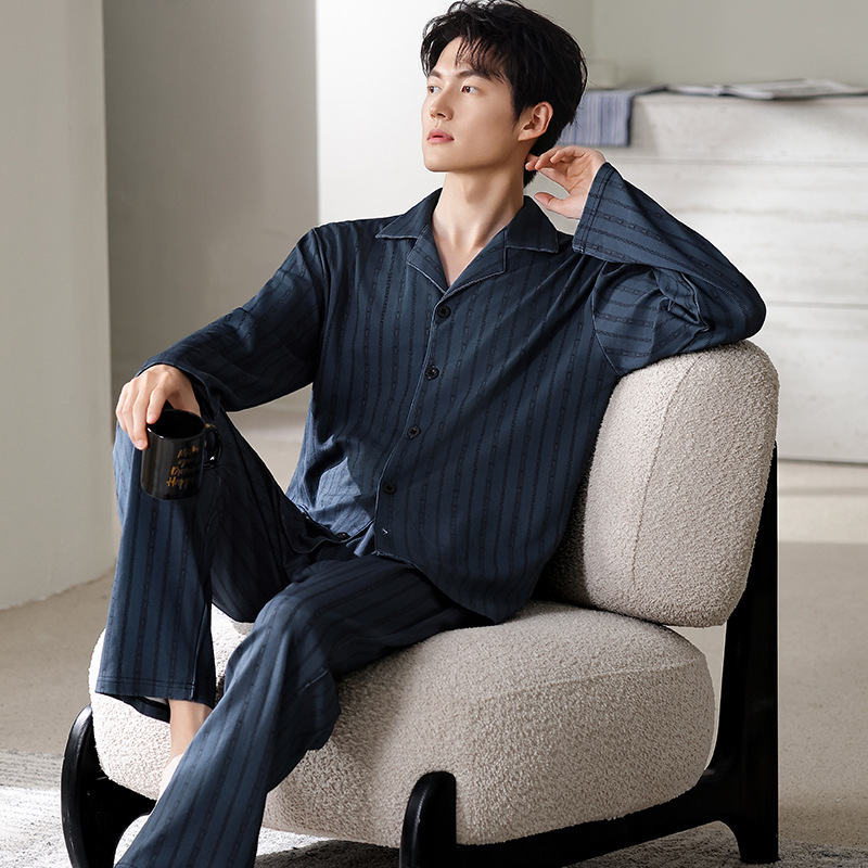 Y71007 순면 남성용 라운드넥 긴소매