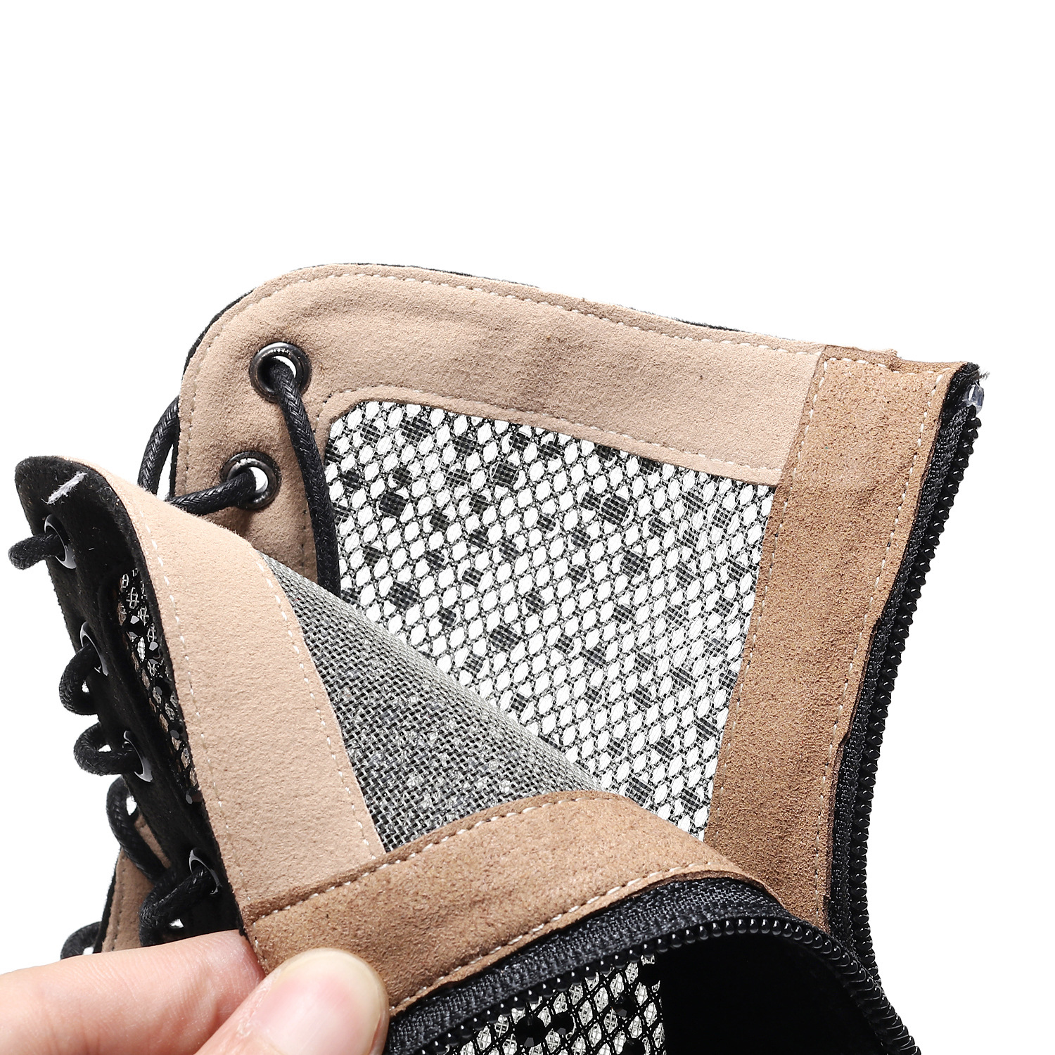 Dancing women's shoes hot diamond four seasons new black high heel dance boots soft sole fashion autumn and winter jazz dance heels_voghion.com
