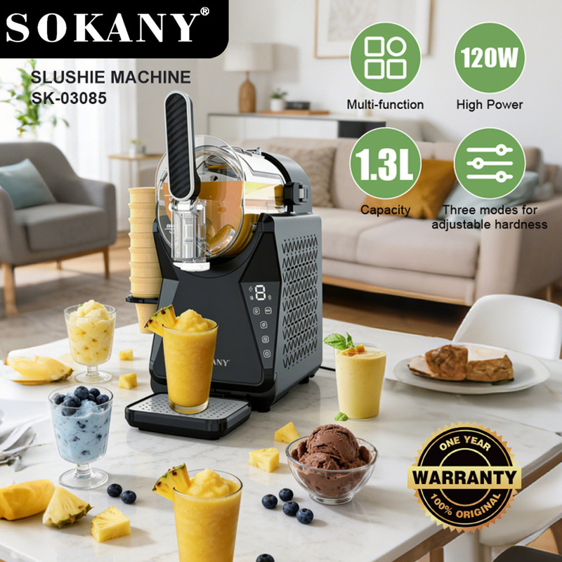 Cross-border smoothie machine 1.3L self-cleaning ice cream maker summer cold drink party multi-person juice maker SK-03085 Cross-border smoothie machine 1.3L self-cleaning ice cream maker summer cold drink party multi-person juice maker SK-03085