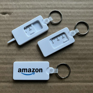 Hot Selling American market tread ruler with keychain keychain tire depth ruler tire wear measuring ruler