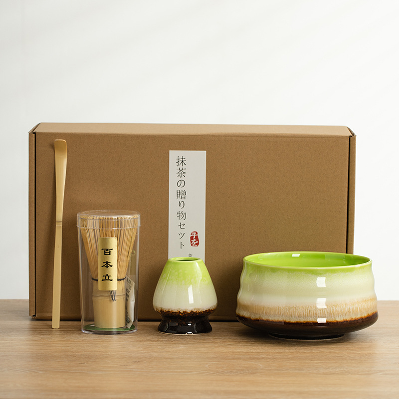 Té especial transfronterizo, cepillo de matcha, té de Baibenli, combinación de té, juego de té de matcha japonés, caja de regalo