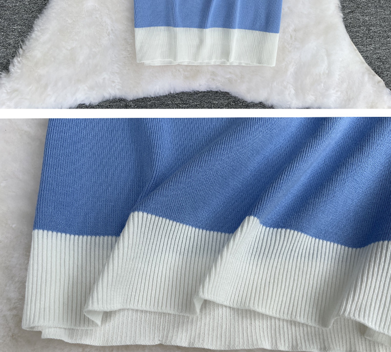 Abbigliamento Donna Abito in maglia elastica e stampata_voghion.com