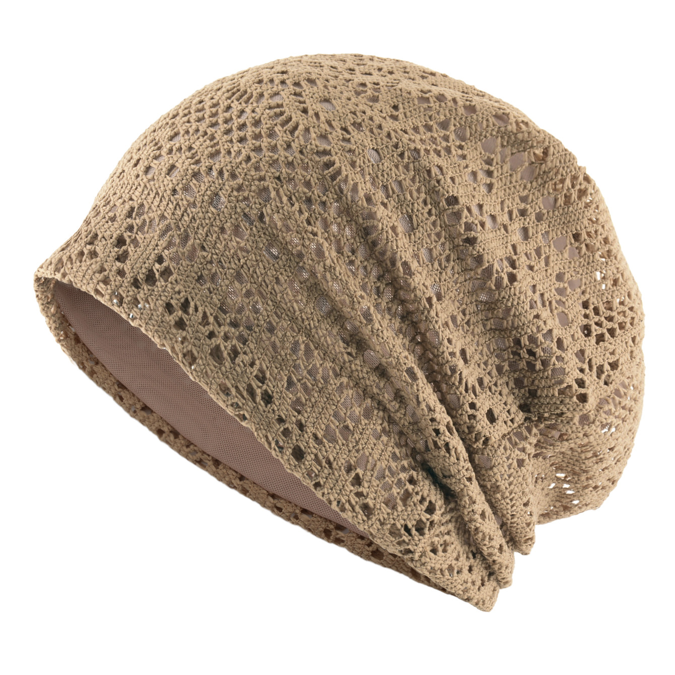 New European and American style summer breathable hollow-out slouchy hat for women, lazy style beanie, cold weather pullover hat, Japanese sweet style