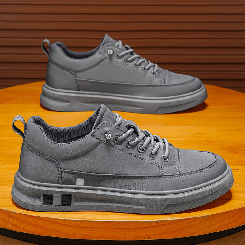 春夏季男鞋新款透气老北京布鞋潮流百搭厚底运动休闲工作上班板鞋