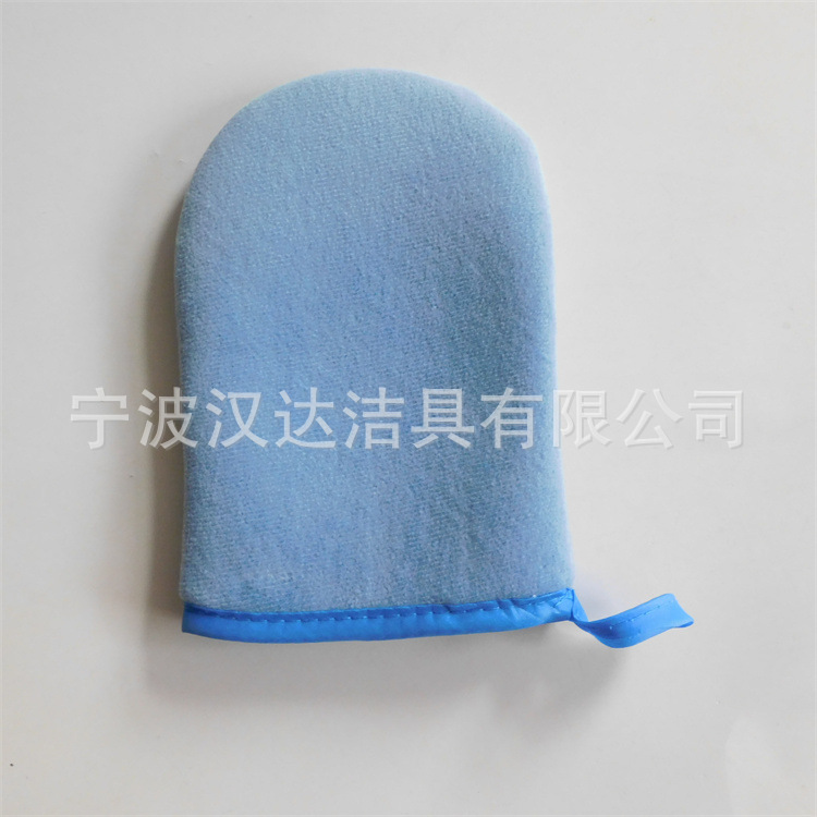 Guantes sin dedos azul con correa