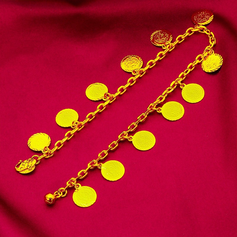 Vietnamese Gold-Plated Women's Anklets and Bracelets Wholesale, Fashionable Gold-Plated Bracelets and Anklets for Women